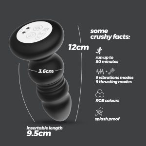 AUSTRALIS PLUG ANAL COM LED E COMANDO À DISTÂNCIA CRUSHIOUS - Image 10
