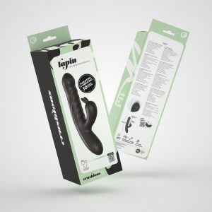 LAPIN VIBRADOR RECARREGÁVEL RABBIT COM IMPULSO PRETO CRUSHIOUS - Image 9