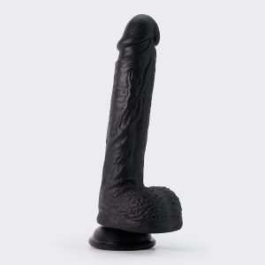 DILDO DE SILICONE LÍQUIDO INVIKTUS 8 CRUSHIOUS PRETO - Image 2