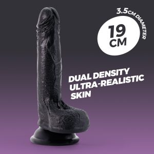 DILDO DE SILICONE LÍQUIDO INVIKTUS 7 CRUSHIOUS PRETO - Image 11