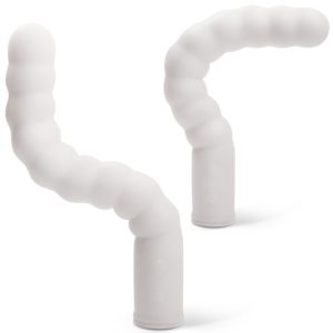 VIBRADOR RECARREGÁVEL COM AQUECIMENTO ZIG ZAG BRANCO - Image 3