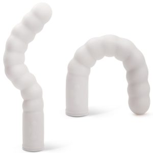 VIBRADOR RECARREGÁVEL COM AQUECIMENTO ZIG ZAG BRANCO - Image 4