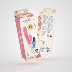 VIBRADOR COM ESTIMULADOR DE CLITÓRIS MOCHI ROSA E LUBRIFICANTE À BASE DE ÁGUA INCLUÍDO CRUSHIOUS - Image 11