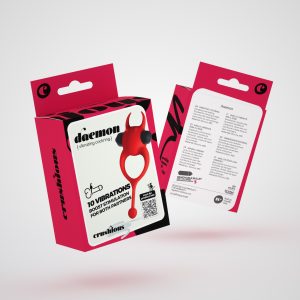 DAEMON ANEL PARA O PÉNIS COM VIBRAÇÃO VERMELHO CRUSHIOUS - Image 8