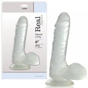 DILDO REAL RAPTURE FIRE PASSION 8'' TRANSPARENTE - Image 2