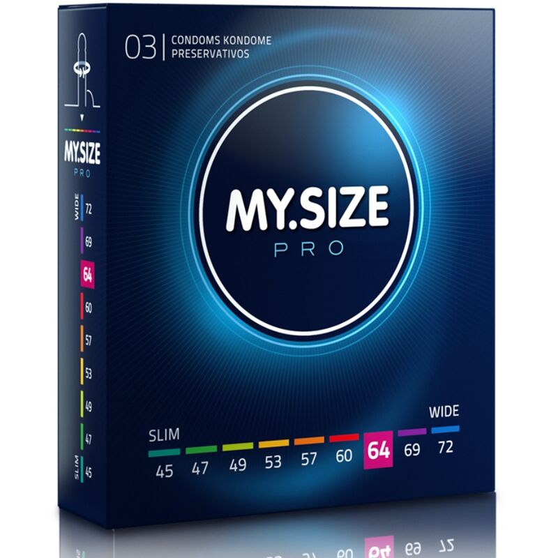 PRESERVATIVOS MY SIZE PRO (64 MM) | 3 UNIDADES