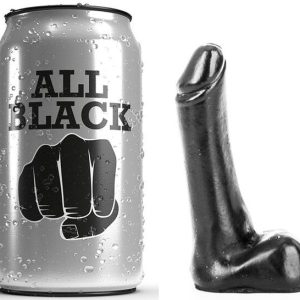 DILDO REALÍSTICO ALL BLACK DE 9 CM