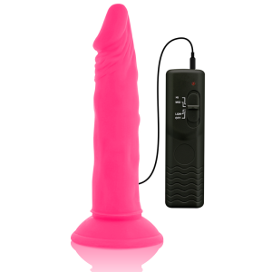 DILDO FLEXÍVEL COM VIBRAÇÃO (ROSA) | 23CM - Image 8