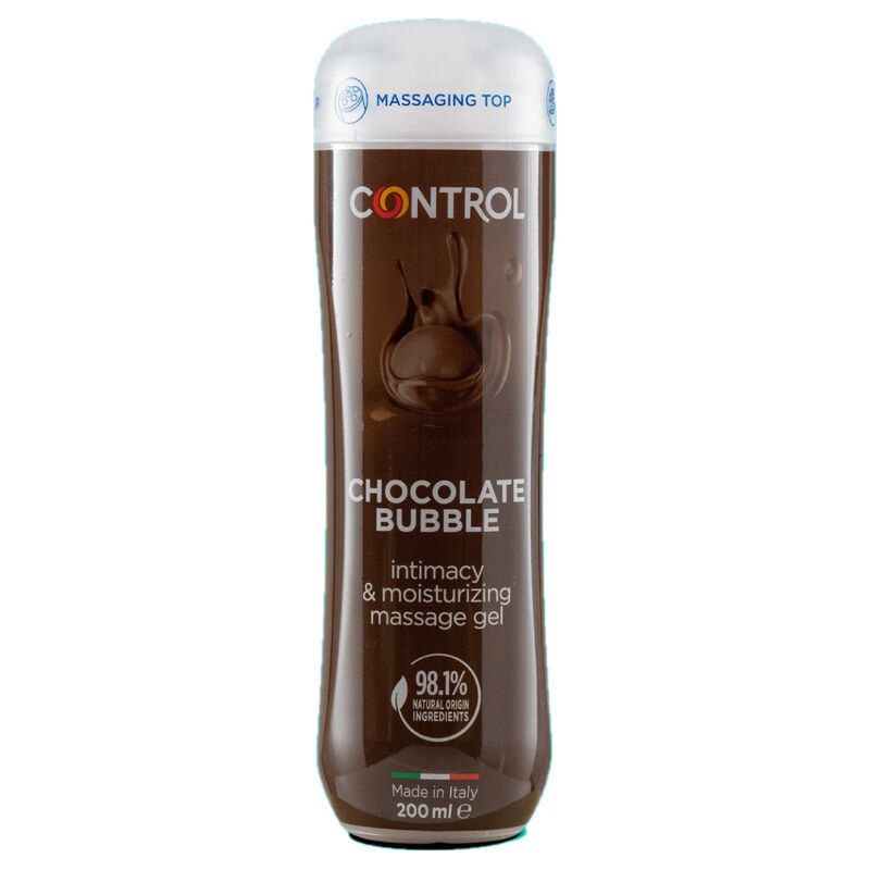 GEL DE MASSAGEM CONTROL 3 EM 1 CHOCOLATE BUBBLE | 200 ML