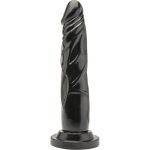 DILDO REALÍSTICO DONG GET REAL PRETO DE 18 CM