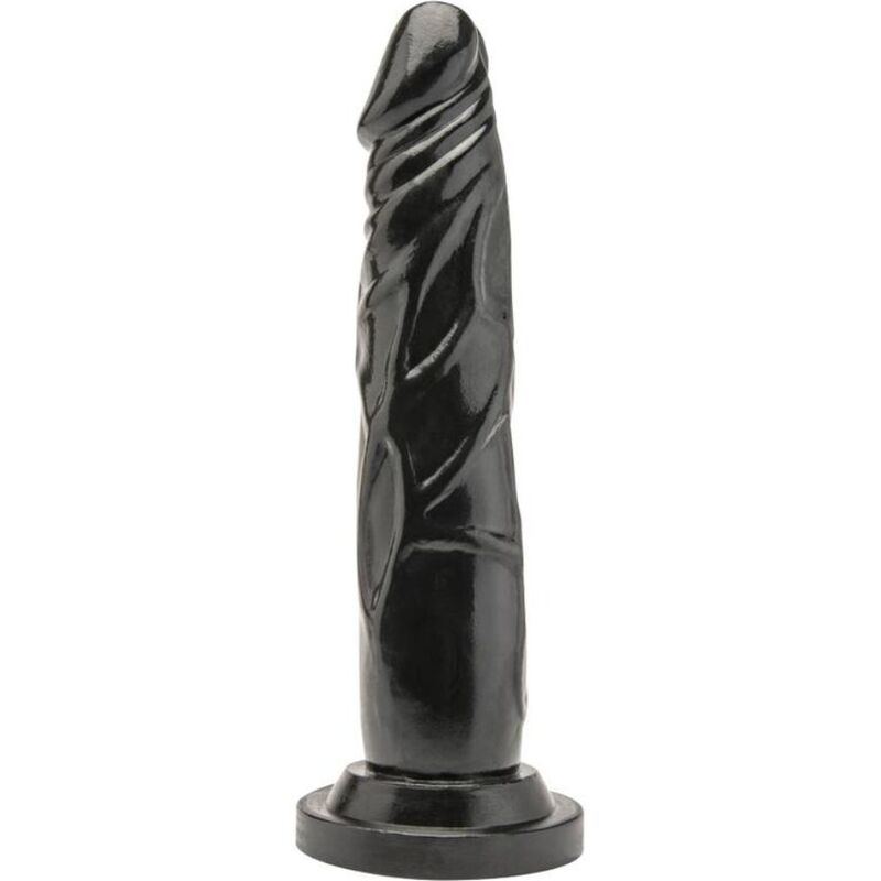 DILDO REALÍSTICO DONG GET REAL PRETO DE 18 CM