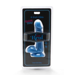 DILDO HAPPY DICKS COM TESTÍCULOS (AZUL) | 12 CM - Image 2