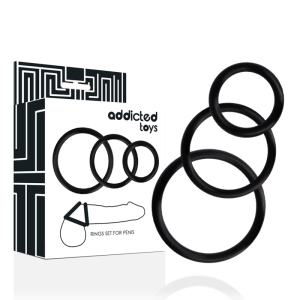 ADDICTED TOYS - CONJUNTO DE ANÉIS PARA PÉNIS