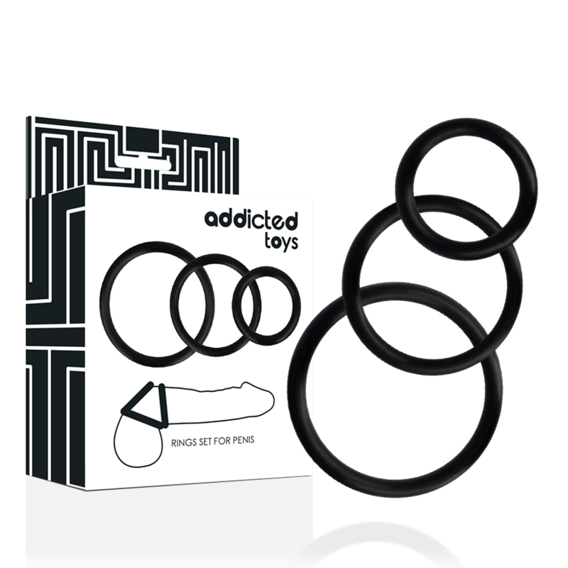 ADDICTED TOYS - CONJUNTO DE ANÉIS PARA PÉNIS