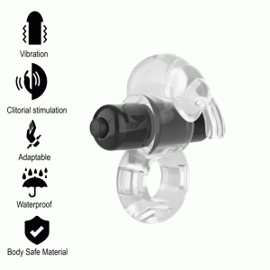 INTENSE - ANEL VIBRADOR FRY | TRANSPARENTE