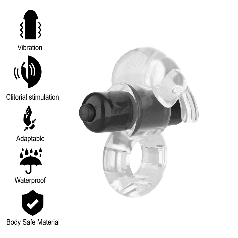 INTENSE - ANEL VIBRADOR FRY | TRANSPARENTE