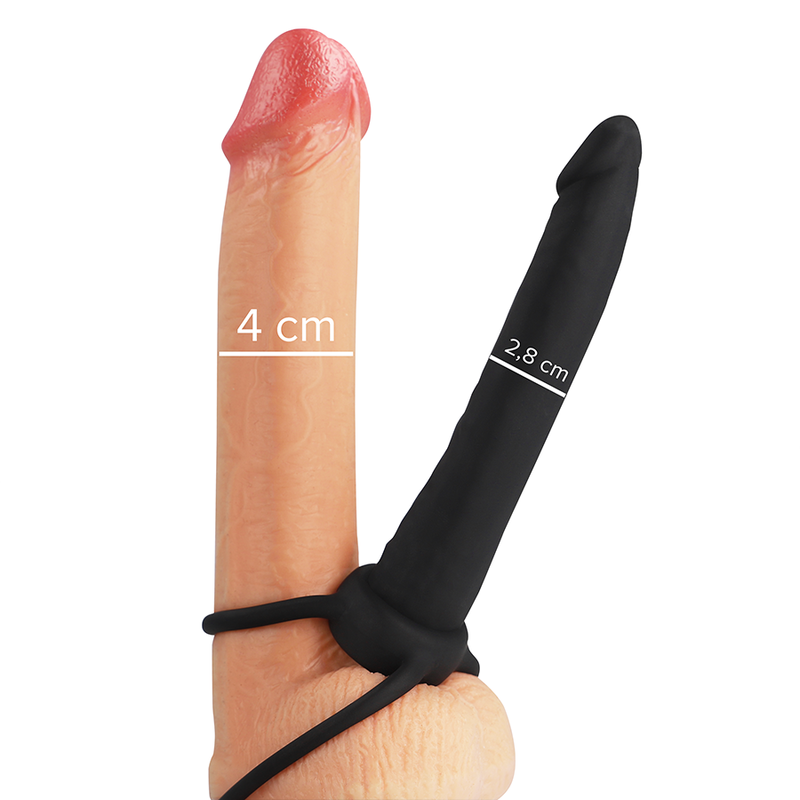MYTHOLOGY - DILDO ANAL COM ANEL PENIANO COBI ONYX | 13CM