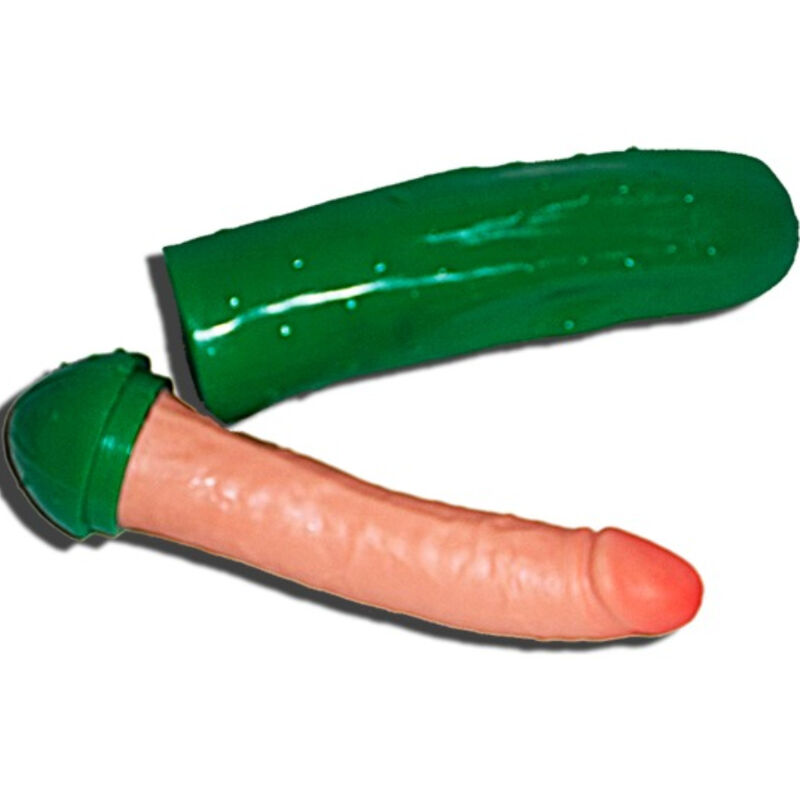 DILDO REALÍSTICO EM FORMA DE PEPINO