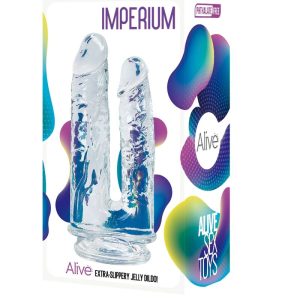 DILDO DUPLO IMPERIUM TRANSPARENTE | 12/14 CM - Image 2