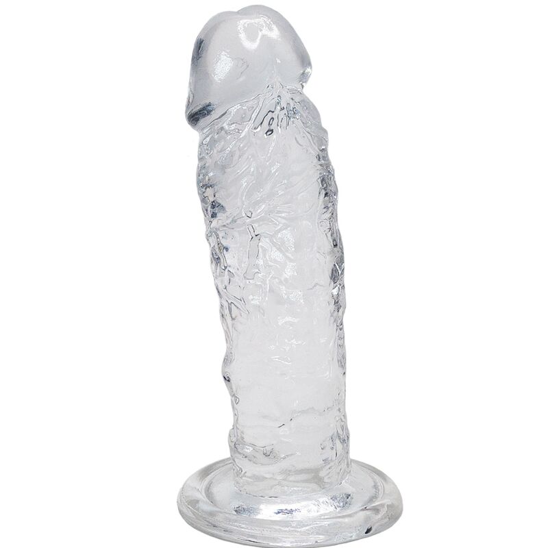 DILDO REALÍSTICO MAJESTIC TRANSPARENTE | 14.7 CM
