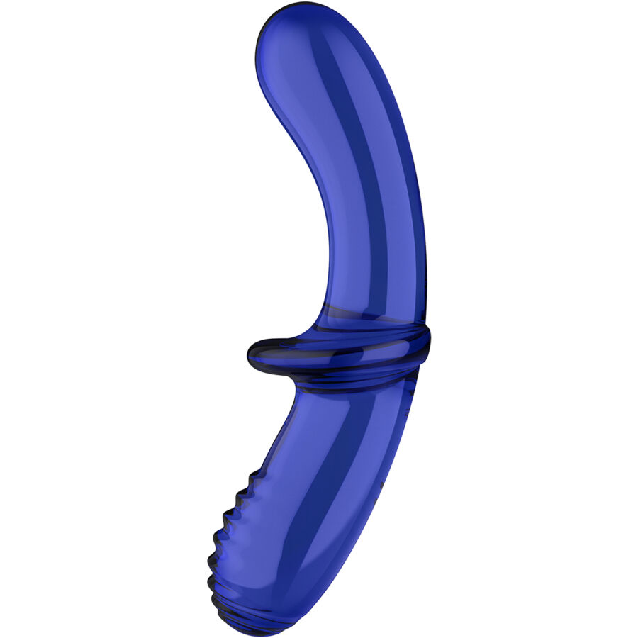 DILDO SATISFYER DOUBLE CRYSTAL | AZUL