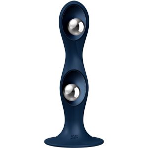 DILDO CINÉTICO SATISFYER DOUBLE BALL-R | AZUL - Image 2
