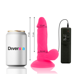 DIVERSIA VIBRADOR FLEXÍVEL (ROSA) | 17 CM / 3,3 CM - Image 3