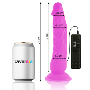 DIVERSIA VIBRADOR FLEXÍVEL (LILÁS) | 21 CM / 4,9 CM - Image 3