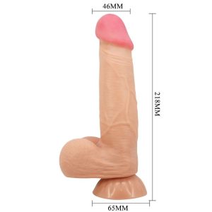 VIBRADOR REALÍSTICO SLIDING SKIN (COM COMANDO E VENTOSA) | 21,8 CM - Image 4