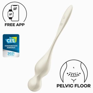 SATISFYER - BOLAS VIBRATÓRIAS DE KEGEL LOVE BIRDS 1 BRANCO