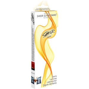 SHEER GLYDE - DAMS FOLHAS DE LÁTEX SEXO ORAL