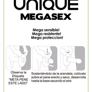 UNIQ - MEGASEX SENSITIVE PRESERVATIVOS SEM LATEX 3 UNIDADES - Image 2