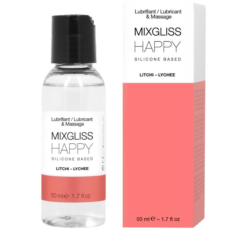 LUBRIFICANTE HAPPY LITCHI (BASE DE SILICONE) | 50 ML