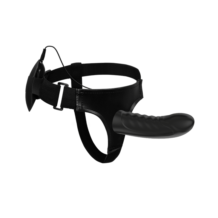 STRAP-ON MARVIN COM VIBRAÇÃO E DILDO OCO