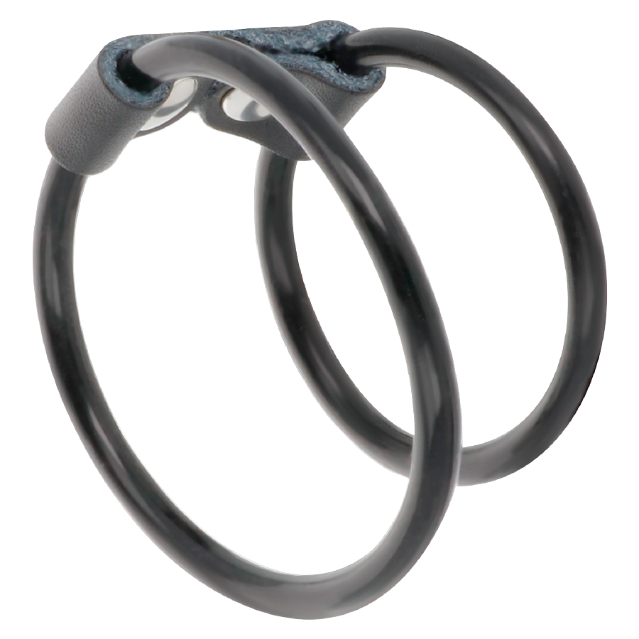 ANEL DUPLO PARA O PÉNIS DARKNESS (PRETO)