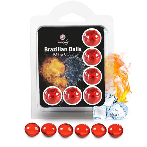 SECRETPLAY - 6 BOLAS BRASILEIRAS EFEITO QUENTE E FRIO