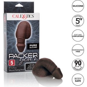 PÉNIS DE SILICONE PARA PACKING | NEGRO - Image 5