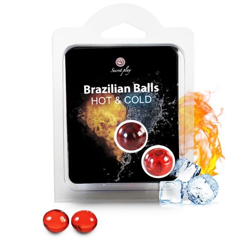SECRETPLAY - 2 BOLAS BRASILEIRAS EFEITO QUENTE E FRIO