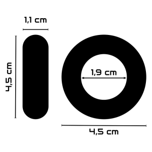 ANEL PARA O PÉNIS SUPER FLEXÍVEL E RESISTENTE | 4,5CM - Image 4