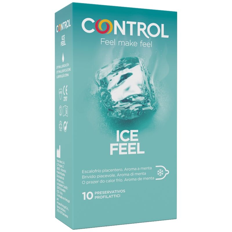 CONTROL - PRESERVATIVOS ICE FEEL (EFEITO FRIO) | 10 UNIDADES