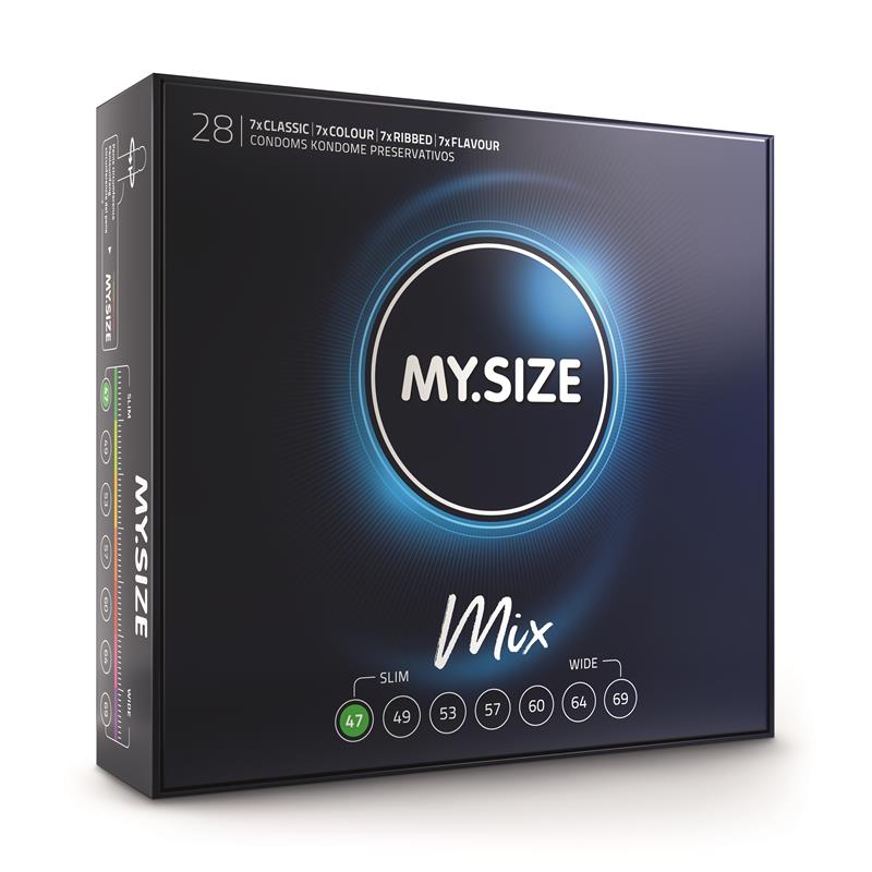 PRESERVATIVOS MY SIZE MIX 47 MM – 28 UN