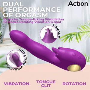 ACTION - VIBRADOR TOKA (COM OSCILAÇÃO 360º E LÍNGUA ESTIMULANTE) - Image 6