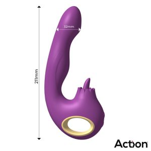 ACTION - VIBRADOR TOKA (COM OSCILAÇÃO 360º E LÍNGUA ESTIMULANTE) - Image 8