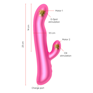 VIBRADOR RABBIT OSLO ROSA (VIBRAÇÃO E ROTAÇÃO) - Image 3
