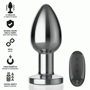 PLUG ANAL VIBRATÓRIO INTENSE | TAMANHO L