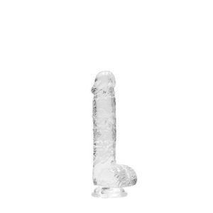 DILDO REALISTA COM TESTÍCULOS CRYSTAL CLEAR 6 /15 CM TRANSPARENTE REALROCK - Image 7