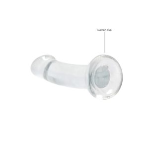 DILDO NON-REALISTIC CRYSTAL CLEAR 7 /17 CM TRANSPARENTE REALROCK - Image 4