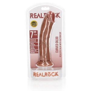 DILDO CURVED REALISTIC 7 /18 CM REALROCK - Image 1