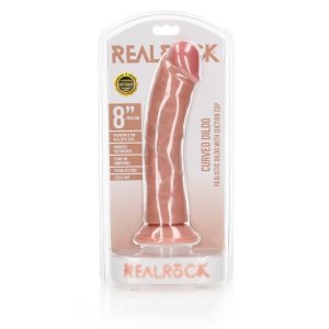 DILDO CURVED REALISTIC 8 /20,5 CM FLESH REALROCK - Image 1