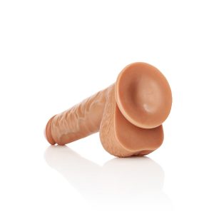 DILDO REALISTA COM TESTÍCULOS STRAIGHT 10 /25,5 CM REALROCK - Image 5